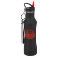 16 Oz. Stainless Steel Matte Water Bottle (With Blin-Go Key Holder)